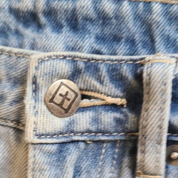 KSUBI CHLO WASTED ETERNAL JEANS ULTRA HIGH RISE RELAXED TAPER RIGID DENIM sz 27 - Picture 9 of 12